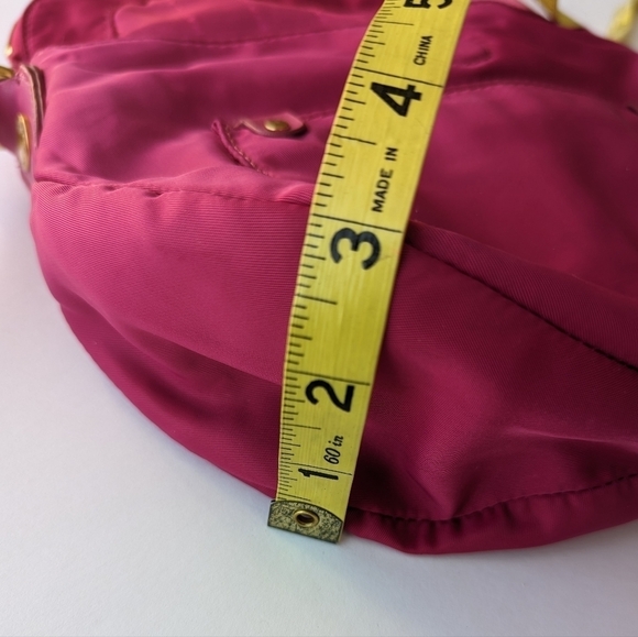 Marc x Marc Jacobs Mini Natasha Preppy Nylon Crossbody Leather Strap Pink Gold - Picture 14 of 14